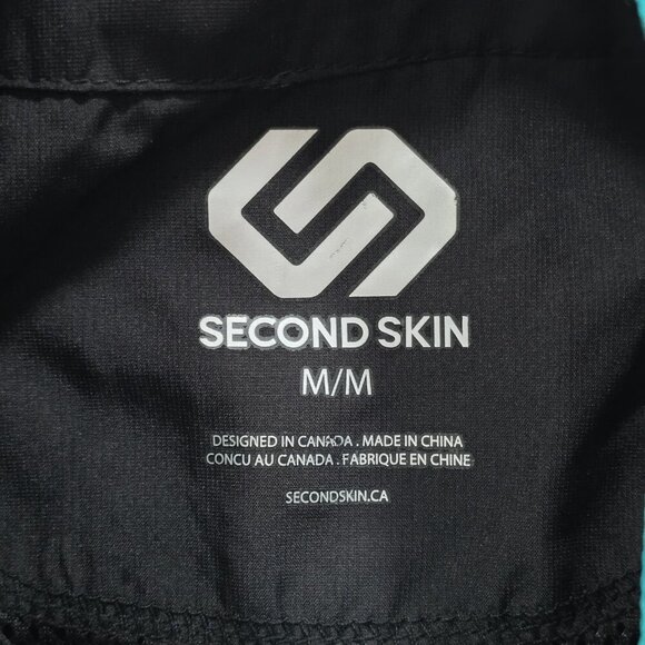 Second Skin Active Shirt Womens M Black Hydrashield Cycling Running SS Full Zip - Picture 3 of 14